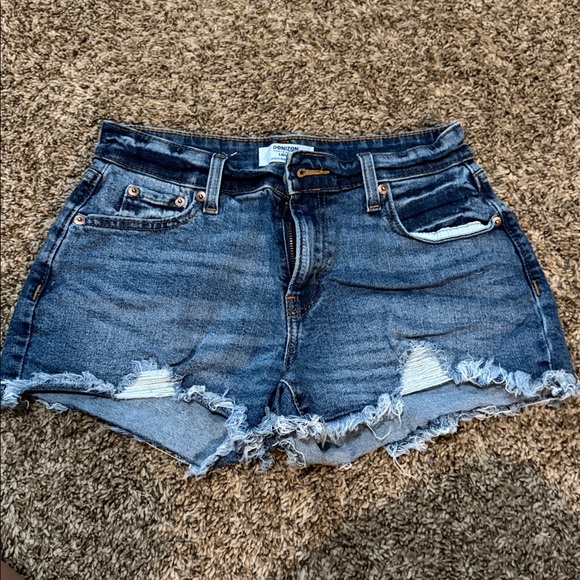 Denizen from Levi's Blue High-Rise Shorts. Size 4 - Picture 1 of 4